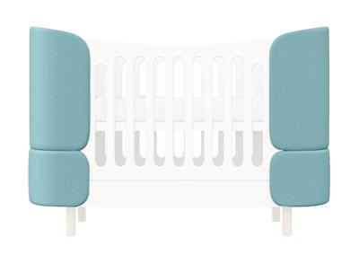 Аксессуар Ellipsefurniture Комплект чехлов для кроватки-трансформера KIDI Soft (бирюзовый) арт. TX02470102401