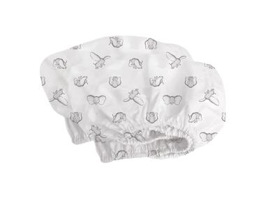 Аксессуар Ellipsefurniture Простынь для кроватки Classic, размер 70*125 см (ушастые слоники, трикотаж) арт. ZN-393883