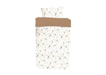 Аксессуар Ellipsefurniture Постельное бельё в детскую кроватку «Зайчики с грибами» (мокко, сатин). Состав: наволочка 40*32 см, пододеяльник 90*110 см арт. CLABBS01992199