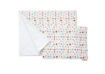 Аксессуар Ellipsefurniture Постельное бельё в детскую кроватку «Разноцветные буквы» (сатин). Состав: наволочка 40*32 см, пододеяльник 90*110 см арт. TX02441940545