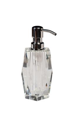 Аксессуар Garda Decor XX230921 Диспенсер для мыла стекло прозрачное 6,5*h.18см (50мл) арт. XX230921