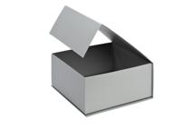 Аксессуар Garda Decor 7586.10 Коробка подарочная Амейз (Amaze) 26*25*11см, серебристая арт. 7586.10