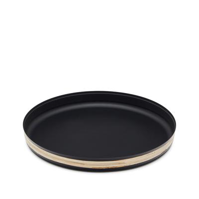 Аксессуар La Forma (ех Julia Grup) Shai Поднос из нержавеющей стали и ротанга 33 см арт. 191344