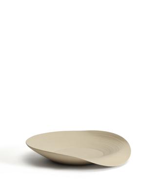Аксессуар La Forma (ех Julia Grup) Керамический поднос Ebenor бежевого цвета Ø 40 см арт. 422341