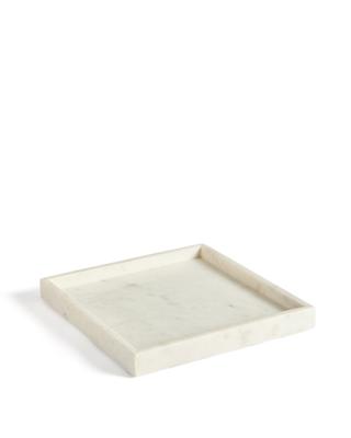 Аксессуар La Forma (ех Julia Grup) Поднос Serela из белого мрамора 35 x 35 см арт. 437022