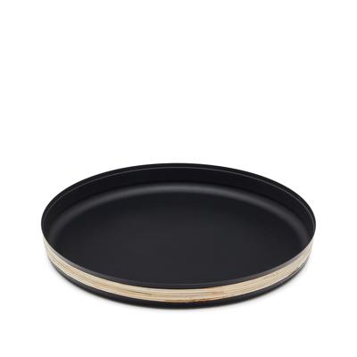 Аксессуар La Forma (ех Julia Grup) Shai Поднос из нержавеющей стали и ротанга 33 см арт. 191344