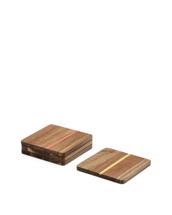 Аксессуар La Forma (ех Julia Grup) Zairin Набор из 4 подставок из акации и вставками из разноцветного металла арт. 254241