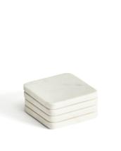 Аксессуар La Forma (ех Julia Grup) Nuvir набор из 4 подставок из белого мрамора арт. 425321