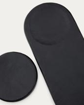 Аксессуар La Forma (ех Julia Grup) Набор из 2 черных алюминиевых подносов Mabic арт. 210756