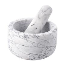 Аксессуар ЯЯЯ Ступка marm, 12,7х7,6 см, белый мрамор арт. LJ0000459