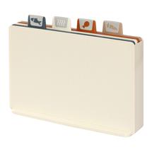 Аксессуар ЯЯЯ Набор из 4-х разделочных досок с держателем cut&store, молочный арт. SS0000254