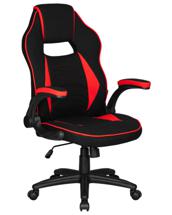 Арка DOBRIN Кресло игровое DOBRIN RICK, черно-красная ткань арт. LMR-132B_P_TT-black-red