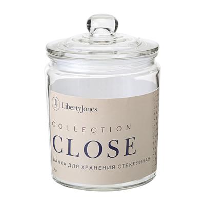 Банка ЯЯЯ Банка для хранения стеклянная close, 2 л арт. LJ0000112