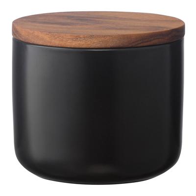 Банка ЯЯЯ Банка для хранения керамическая, 350 мл, черная арт. KK-CR350B