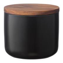 Банка ЯЯЯ Банка для хранения керамическая, 350 мл, черная арт. KK-CR350B