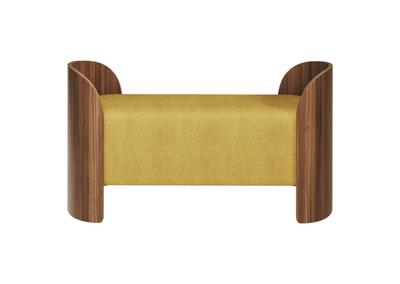 Банкетка Ellipsefurniture Банкетка Lagom 2 120 см (горчичный, орех) арт. LG01071411708