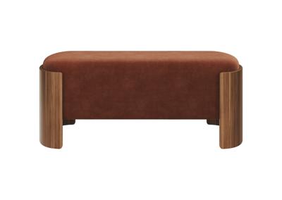 Банкетка Ellipsefurniture Банкетка Lagom 100 см (сиена FiberGuard, орех) арт. LG01061413907