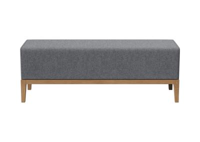 Банкетка Ellipsefurniture Банкетка Fjord 120 см (серый твид, бук) арт. KP010202290701