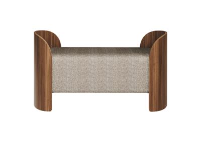 Банкетка Ellipsefurniture Банкетка Lagom 2 120 см (коричневый рогожка, орех) арт. LG01071400305