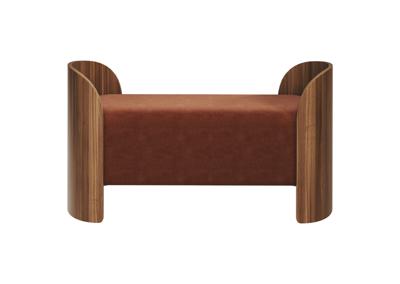 Банкетка Ellipsefurniture Банкетка Lagom 2 120 см (сиена FiberGuard, орех) арт. LG01071413907