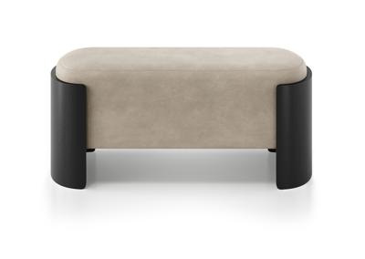 Банкетка Ellipsefurniture Банкетка Lagom 100 см (светло-бежевый FiberGuard, черный) арт. LG01067513707