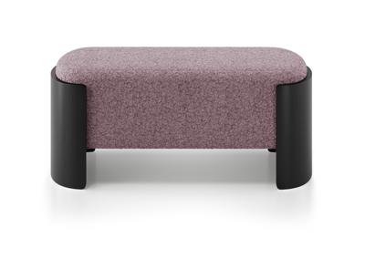 Банкетка Ellipsefurniture Банкетка Lagom 100 см (пыльная роза мех, черный) арт. LG01067506311