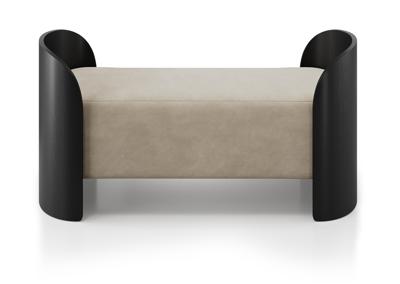 Банкетка Ellipsefurniture Банкетка Lagom 2 120 см (светло-бежевый FiberGuard, черный) арт. LG01607513707