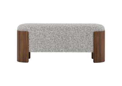 Банкетка Ellipsefurniture Банкетка Lagom 100 см (серебро мех, орех) арт. LG01061405711