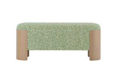 Банкетка Ellipsefurniture Банкетка Lagom 100 см (мятный мех, натуральный дуб) арт. LG01061508611