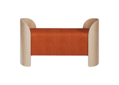 Банкетка Ellipsefurniture Банкетка Lagom 2 120 см (терракотовый, натуральный дуб) арт. LG01071508408