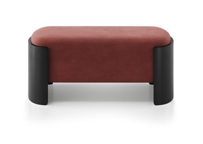 Банкетка Ellipsefurniture Банкетка Lagom 100 см (бордовый FiberGuard, черный) арт. LG01067514007