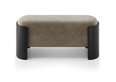 Банкетка Ellipsefurniture Банкетка Lagom 100 см (серо-зеленый FiberGuard, черный) арт. LG01067510607