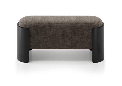 Банкетка Ellipsefurniture Банкетка Lagom 100 см (коричневый рогожка, черный) арт. LG01067500305