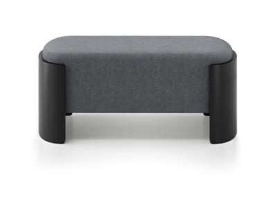 Банкетка Ellipsefurniture Банкетка Lagom 100 см (серый твид, черный) арт. LG01067500503