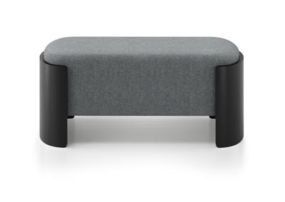 Банкетка Ellipsefurniture Банкетка Lagom 100 см (светло-серый твид, черный) арт. LG01067509903