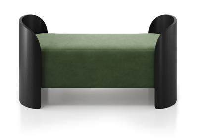 Банкетка Ellipsefurniture Банкетка Lagom 2 120 см (зелено-голубой FiberGuard, черный) арт. LG01607513607