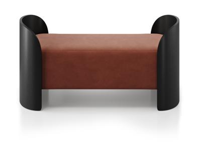 Банкетка Ellipsefurniture Банкетка Lagom 2 120 см (сиена FiberGuard, черный) арт. LG01607513907