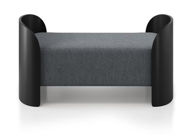 Банкетка Ellipsefurniture Банкетка Lagom 2 120 см (серый твид, черный) арт. LG01607500503