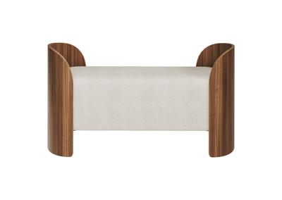 Банкетка Ellipsefurniture Банкетка Lagom 2 120 см (молочный, орех) арт. LG01071400208