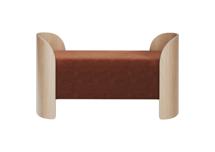 Банкетка Ellipsefurniture Банкетка Lagom 2 120 см (сиена FiberGuard, натуральный дуб) арт. LG01071513907