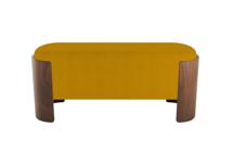 Банкетка Ellipsefurniture Банкетка Lagom 100 см (горчичный, орех) арт. LG010314500301