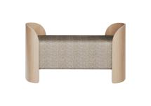 Банкетка Ellipsefurniture Банкетка Lagom 2 120 см (коричневый рогожка, натуральный дуб) арт. LG01071500305