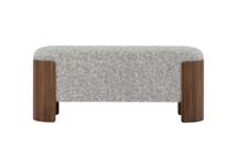 Банкетка Ellipsefurniture Банкетка Lagom 100 см (серебро мех, орех) арт. LG01061405711