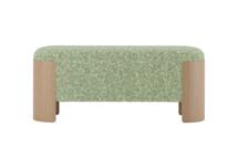 Банкетка Ellipsefurniture Банкетка Lagom 100 см (мятный мех, натуральный дуб) арт. LG01061508611