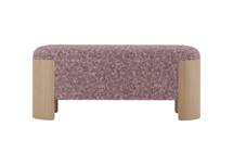 Банкетка Ellipsefurniture Банкетка Lagom 100 см (пыльная роза мех, натуральный дуб) арт. LG01061506311