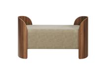 Банкетка Ellipsefurniture Банкетка Lagom 2 120 см (светло-бежевый FiberGuard, орех) арт. LG01071413707