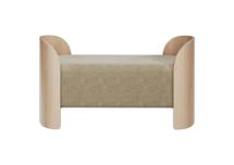 Банкетка Ellipsefurniture Банкетка Lagom 2 120 см (светло-бежевый FiberGuard, натуральный дуб) арт. LG01071513707