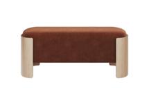 Банкетка Ellipsefurniture Банкетка Lagom 100 см (сиена FiberGuard, натуральный дуб) арт. LG01061513907