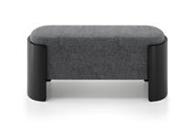 Банкетка Ellipsefurniture Банкетка Lagom 100 см (серый рогожка, черный) арт. LG01067500505