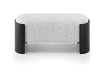 Банкетка Ellipsefurniture Банкетка Lagom 100 см (белый мех, черный) арт. LG01067500111